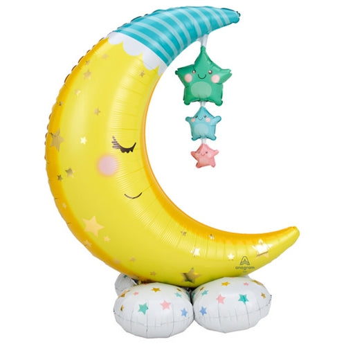 Pallone mylar luna e stelle airloonz