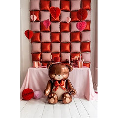 Palloncino foil in piedi teddy bear, 59x88cm, mix
