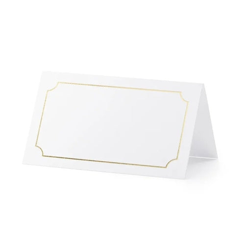 Segnaposto - cornice, oro, 9,5x5,5 cm (1 pt / 10 pz.)