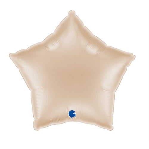 Palloncino 18" mylar stella sabbia "californian gold"