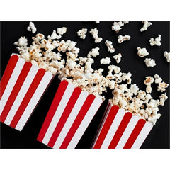 Box porta pop-corn rosso 7x7x12.5 cm 6 pz