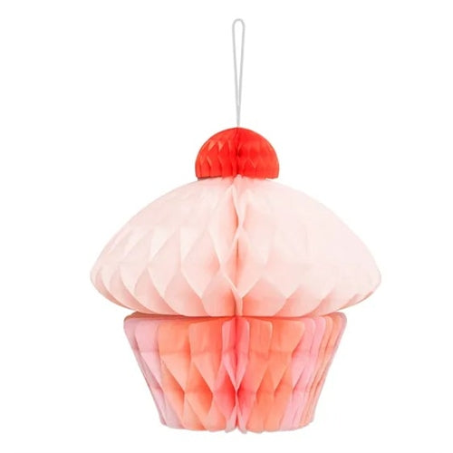 Decorazione in carta a nido d'ape cupcake, 20 cm, mix