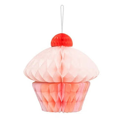 Decorazione in carta a nido d'ape cupcake, 20 cm, mix
