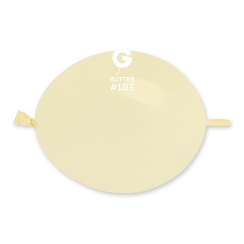Palloncino in lattice 6” link gl6 marshmallow burro "butter 103" 100pz
