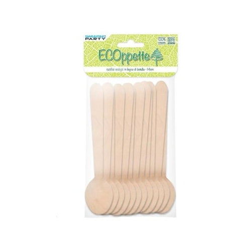 Cucchiai bamboo 14 cm 12 pz
