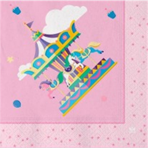 Tovaglioli carousel party 20 pz 33 x 33 cm
