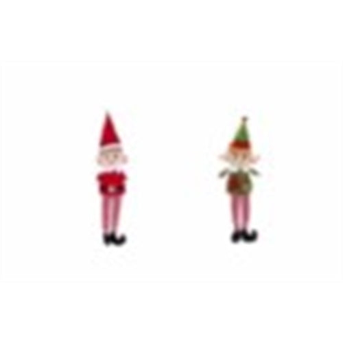 Decorazione natale elfo 14x50 cm