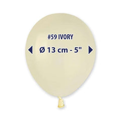Palloncini 5" a50 avorio 059 100 pz
