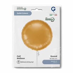 Palloncino in foil 18" tondo oro "gold"