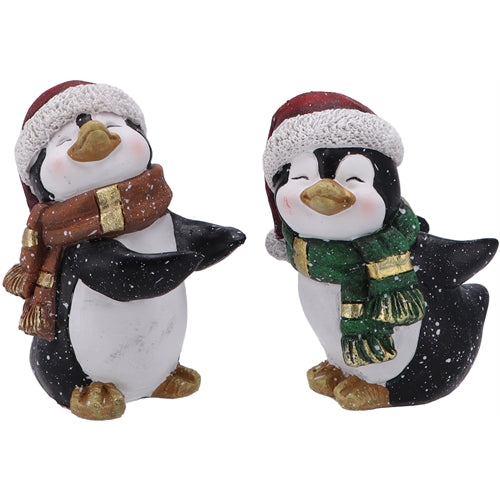 Pinguino resina 10 x 7 x h. 14 cm