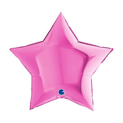 Mylar stella fuxia 36"