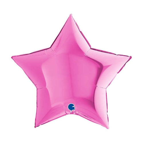 Mylar stella fuxia 36"