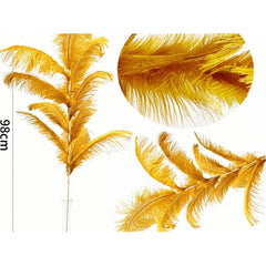 Ramo decorativo piume artificiali – h 98 cm