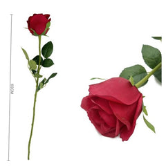Rosa rossa real touch h. 60 cm