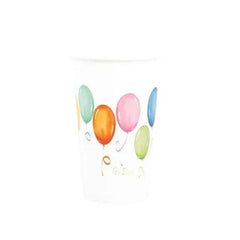 Bicchieri 250 cc. birthday balloons 8 pz