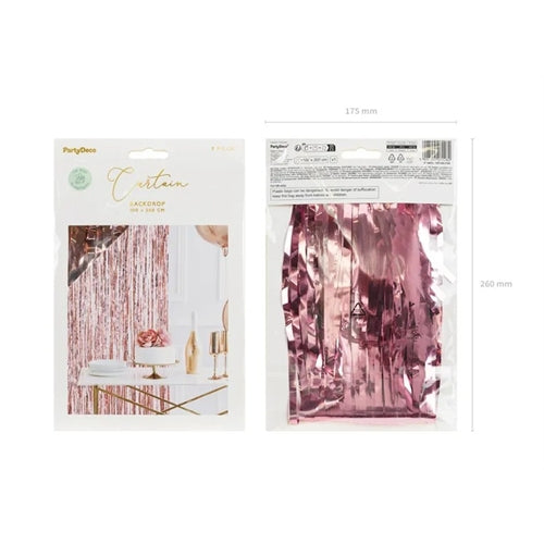 Tenda da festa, color oro rosa, 100x200 cm
