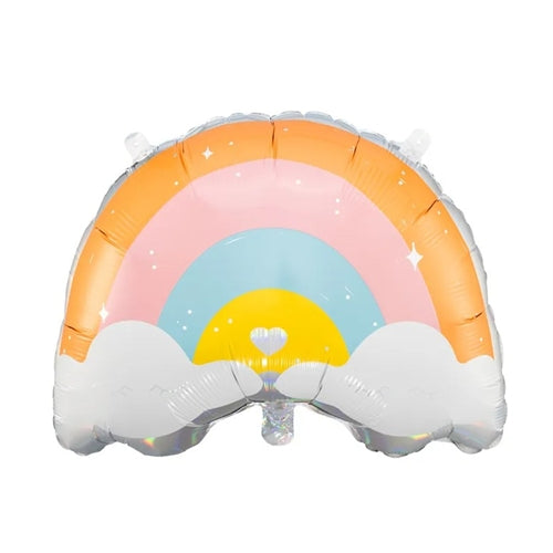 Palloncino foil arcobaleno, 55x40cm, mix
