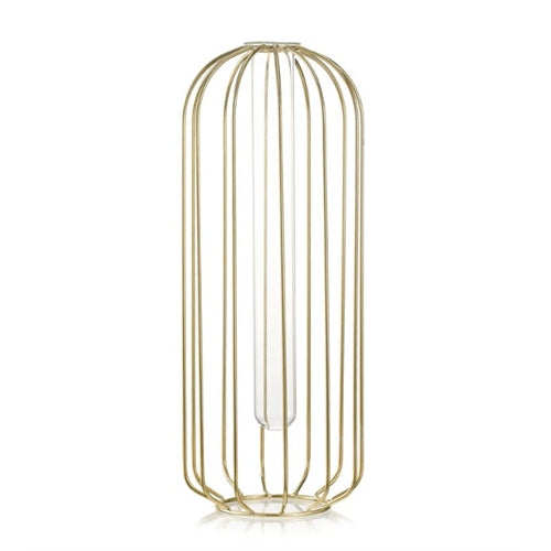 Vaso kobi h 35 d. 12,5 metal gold