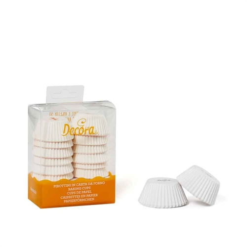 Pirottini mini muffin bianco 32x22 mm 200 pz