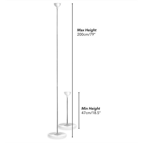 Base e paletto telesopico per colonna di palloncini 47 cm / 200 cm