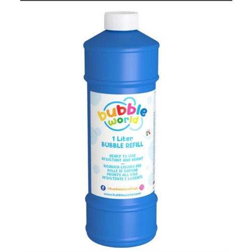 Bubble world ricarica liquido per bolle di sapone 1 litri