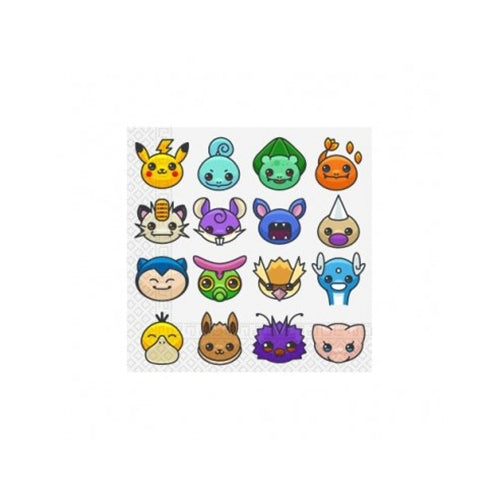 Tovaglioli pokemon 33x33 cm 20 pz
