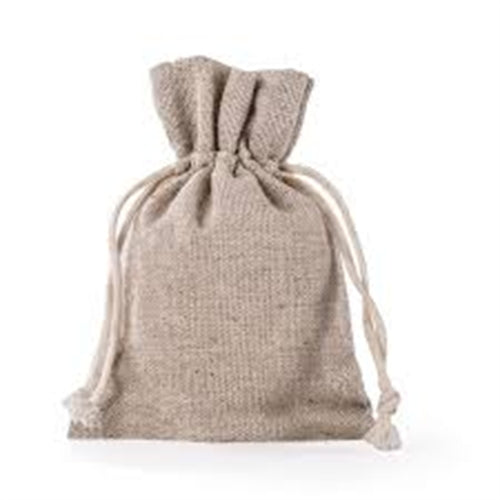 Sacchetto in cotone 9 cm x 12 h cm beige 52