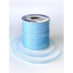 Nastro shining organza 10 mm x 100 mt sky blue 16