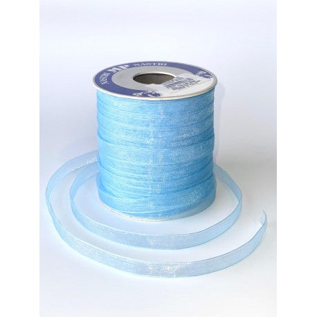 Nastro shining organza 10 mm x 100 mt sky blue 16