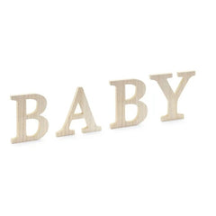 Scritta in legno baby 20 cm