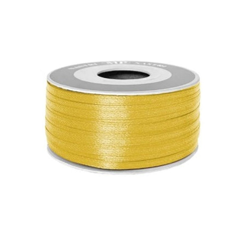 Nastro raso mm 3 x 100 mt oro 04