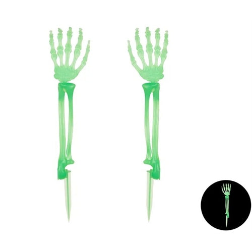 Mani scheletriche fosforescenti