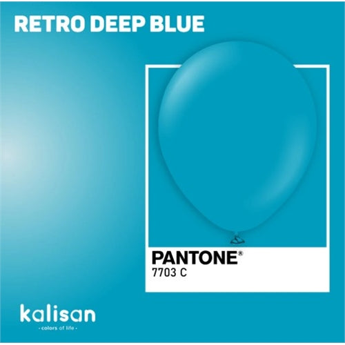 Palloncino kalisan retro deep blu, 30 cm (12"). 100 pz