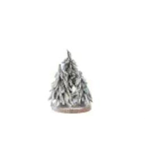 Decorazione mdf 3 alberi con led d. 15 x h. 22 cm