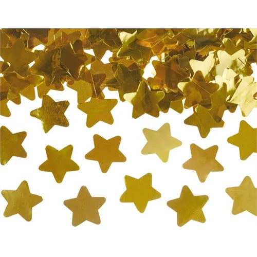 Cannone lanciacoriandoli con stelle, oro, 28cm