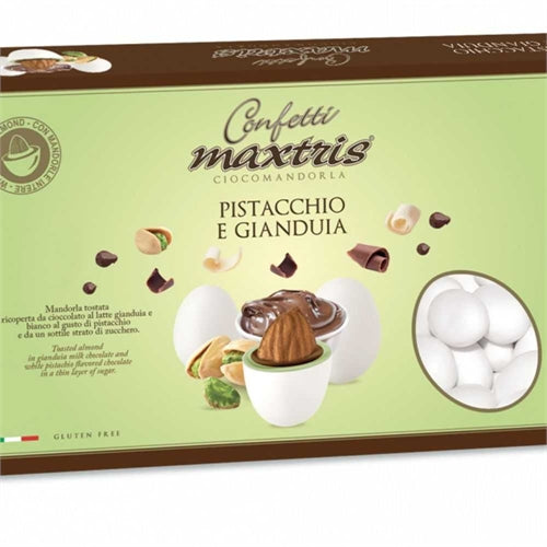 Confetti maxtris pistacchio e gianduia 1 kg