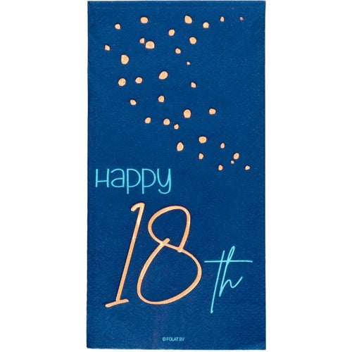 Tovaglioli rettangolari 33 cm blu 10 pz