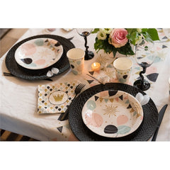 Runner da tavola party multicolor & gold – 30 cm × 5 m