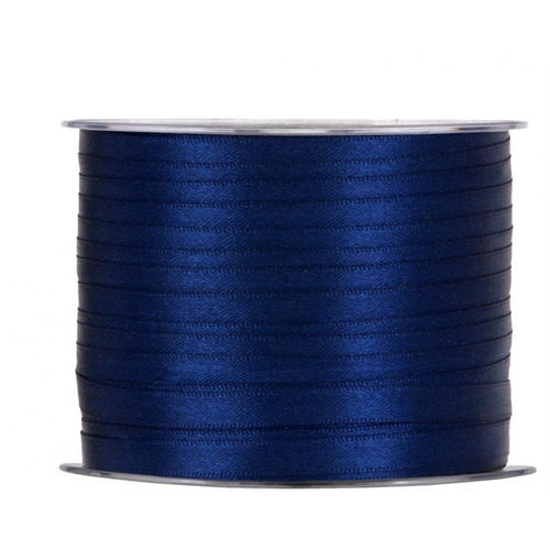 Nastro raso mm 3x100 mt blu brillante 68