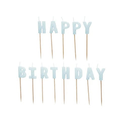 Candeline di compleanno happy birthday, 2,5 cm