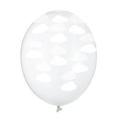 Blister palloncini trasparenti nuvole 6 pz