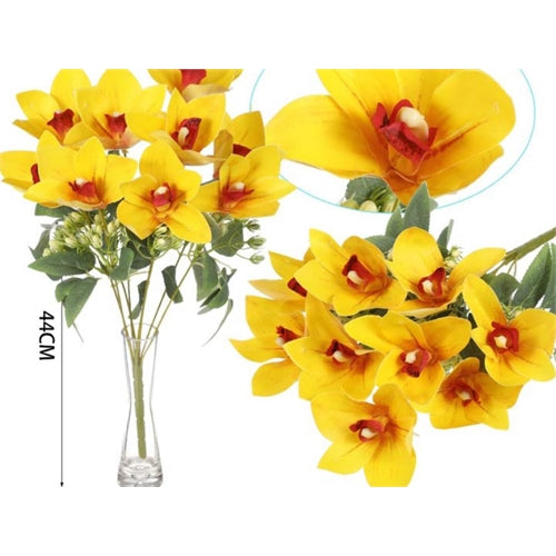Mazzolino di fresie giallo h. 44 cm