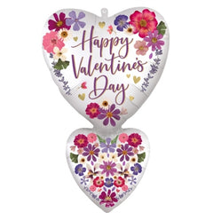 Mylar supershape san valentino doppio cuore