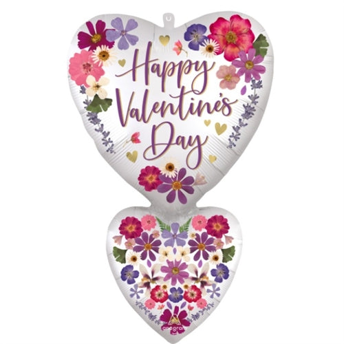 Mylar supershape san valentino doppio cuore