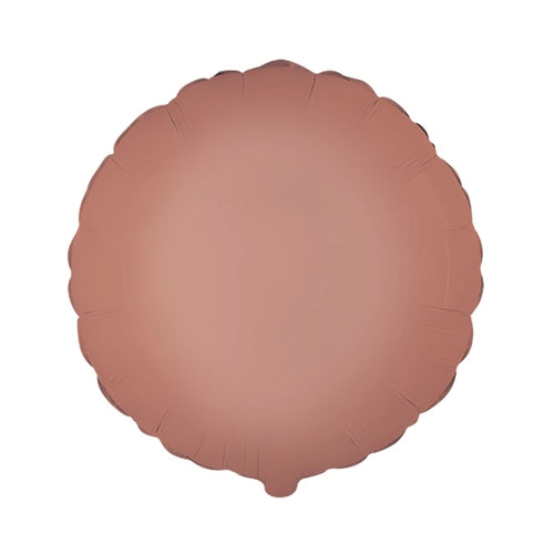 Mylar tondo rosa vintage satinato 18" 1pz