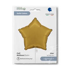 Foil 18" stella satinato oro "gold"