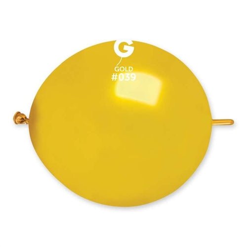 Palloncino 13" glm13 link oro met 39 gemar 100pz