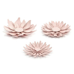 Decorazioni di carta fiori, rosa cipria