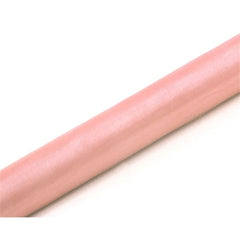 Organza tinta unita, rosa pallido, 0,36 x 9 m