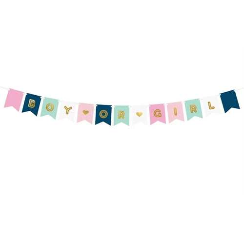 Banner ragazzo o ragazza, mix, 15 x 175 cm